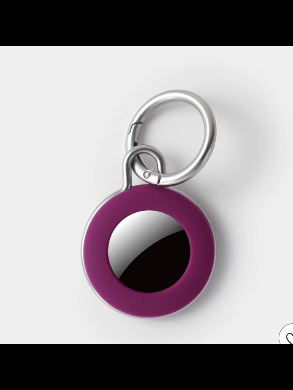 NEW heyday Plum &  Rose Gold AirTag Keychain Holder